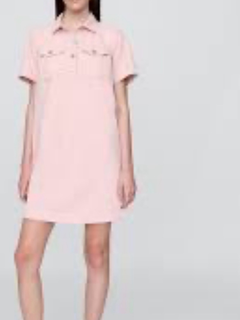 Gap Popover Ultra soft mini denim dress